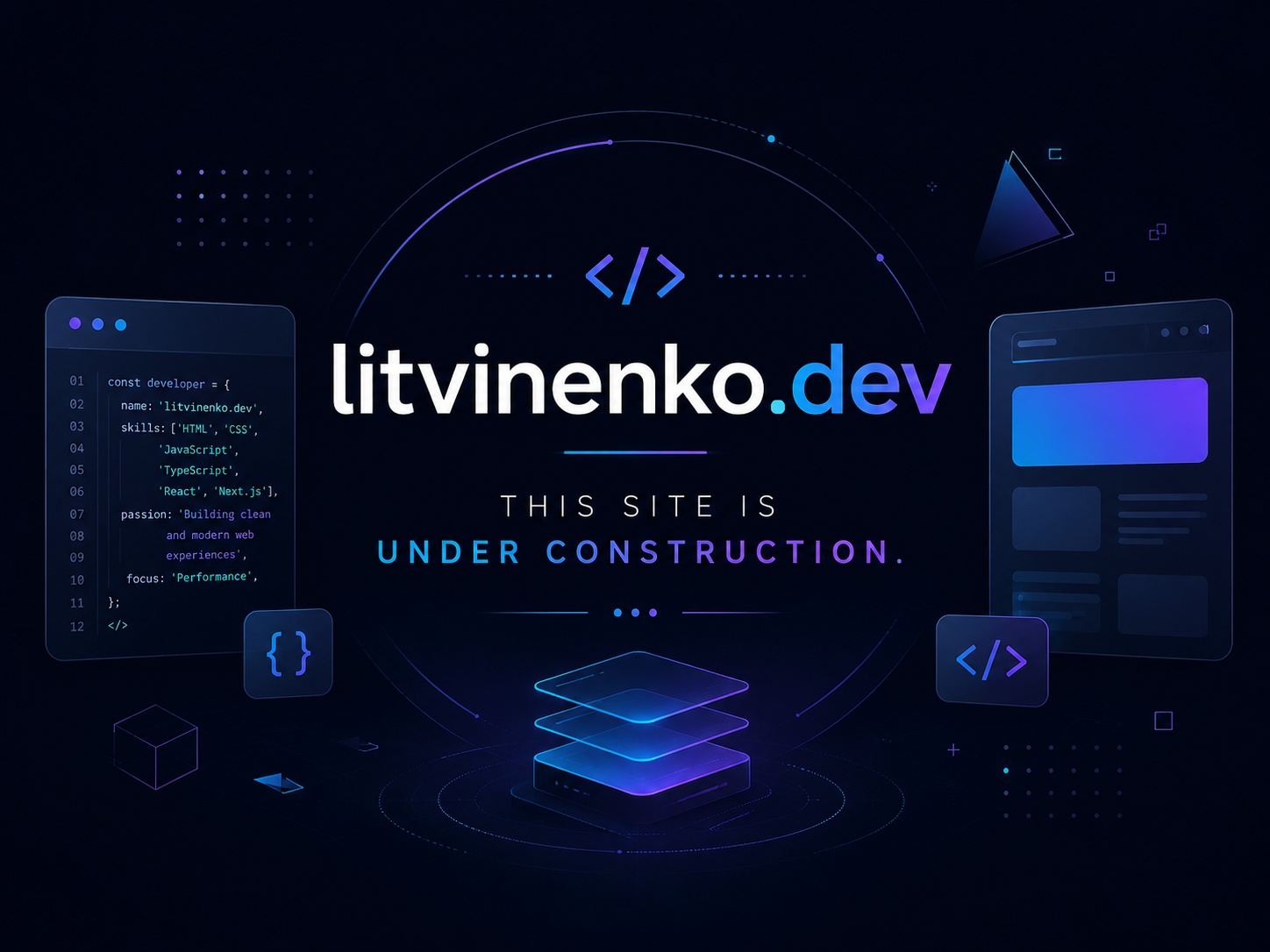 Placeholder for litvinenko.dev: this site is under construction